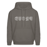 PROUD in Scratched Lines - Adult Hoodie - asphalt gray