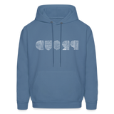 PROUD in Scratched Lines - Adult Hoodie - denim blue