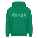 PROUD in Scratched Lines - Adult Hoodie - kelly green