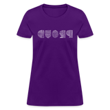 PROUD in Scratched Lines - Women's Shirt - purple