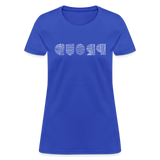 PROUD in Scratched Lines - Women's Shirt - royal blue