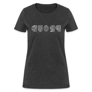 PROUD in Scratched Lines - Women's Shirt - heather black