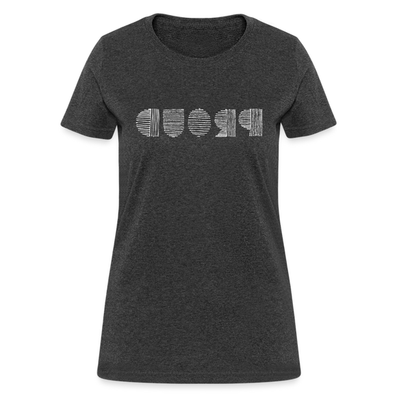 PROUD in Scratched Lines - Women's Shirt - heather black