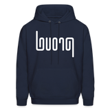 PROUD in Abstract Lines - Adult Hoodie - navy