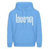 PROUD in Abstract Lines - Adult Hoodie - carolina blue