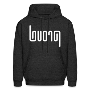 PROUD in Abstract Lines - Adult Hoodie - charcoal grey