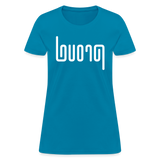 PROUD in Abstract Lines - Women's Shirt - turquoise