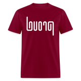 PROUD in Abstract Lines - Classic T-Shirt - burgundy