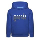 STRONG in Abstract Lines - Children's Hoodie - royal blue