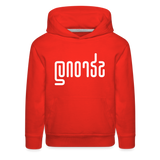 STRONG in Abstract Lines - Children's Hoodie - red