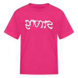 STRONG in Tribal Characters - Child's T-Shirt - fuchsia