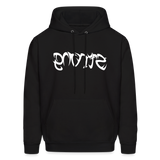 STRONG in Tribal Characters - Adult Hoodie - black