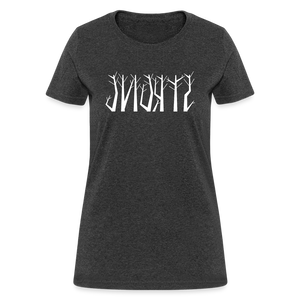 STRONG in Trees - Women's Shirt - heather black