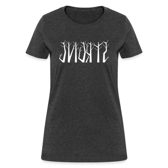 STRONG in Trees - Women's Shirt - heather black