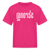 STRONG in Abstract Lines - Child's T-Shirt - fuchsia