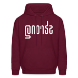 STRONG in Abstract Lines - Adult Hoodie - burgundy