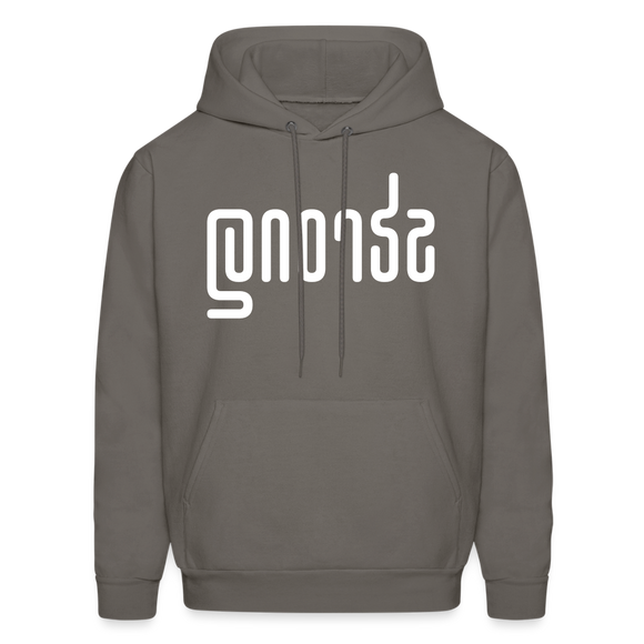 STRONG in Abstract Lines - Adult Hoodie - asphalt gray