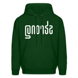 STRONG in Abstract Lines - Adult Hoodie - forest green