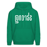 STRONG in Abstract Lines - Adult Hoodie - kelly green