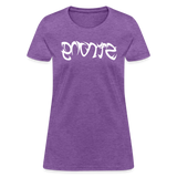 STRONG in Tribal Characters - Women's Shirt - purple heather