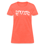 STRONG in Tribal Characters - Women's Shirt - heather coral