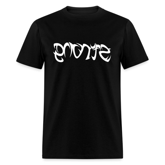 STRONG in Tribal Characters - Classic T-Shirt - black