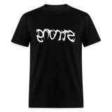 STRONG in Tribal Characters - Classic T-Shirt - black