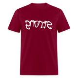 STRONG in Tribal Characters - Classic T-Shirt - burgundy