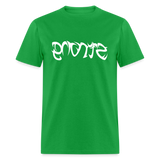 STRONG in Tribal Characters - Classic T-Shirt - bright green