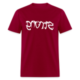 STRONG in Tribal Characters - Classic T-Shirt - dark red