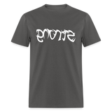 STRONG in Tribal Characters - Classic T-Shirt - charcoal