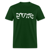 STRONG in Tribal Characters - Classic T-Shirt - forest green