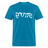 STRONG in Tribal Characters - Classic T-Shirt - turquoise