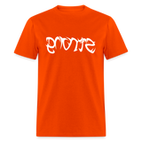 STRONG in Tribal Characters - Classic T-Shirt - orange