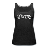 STRONG in Tribal Characters - Premium Tank Top - charcoal gray