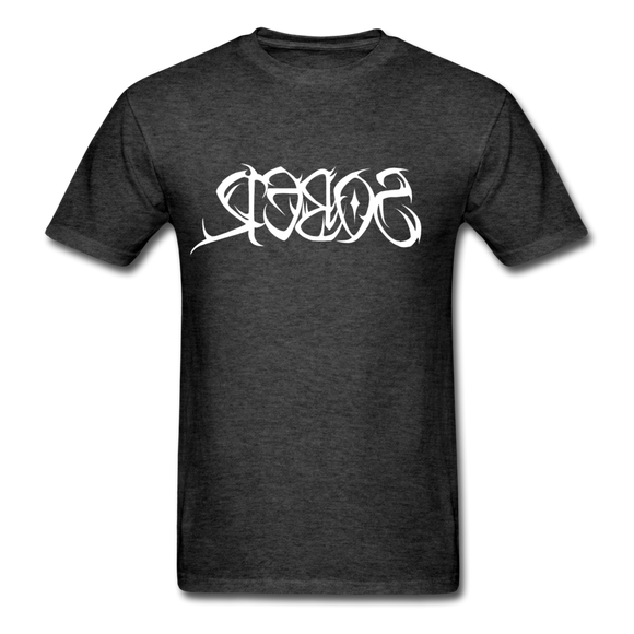 SOBER in Tribal Characters - Classic T-Shirt - heather black