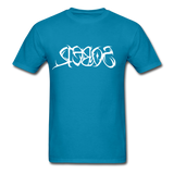 SOBER in Tribal Characters - Classic T-Shirt - turquoise