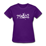 SOBER in Typed Characters - Women's Shirt - purple