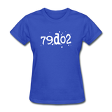 SOBER in Typed Characters - Women's Shirt - royal blue
