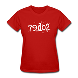 SOBER in Typed Characters - Women's Shirt - red
