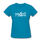 SOBER in Typed Characters - Women's Shirt - turquoise