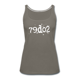 SOBER in Typed Characters - Premium Tank Top - asphalt gray