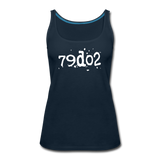 SOBER in Typed Characters - Premium Tank Top - deep navy