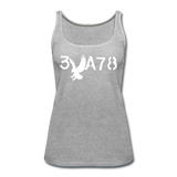 BRAVE in Stenciled Characters - Premium Tank Top - heather gray