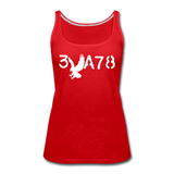 BRAVE in Stenciled Characters - Premium Tank Top - red