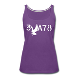 BRAVE in Stenciled Characters - Premium Tank Top - purple