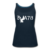 BRAVE in Stenciled Characters - Premium Tank Top - deep navy