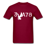 BRAVE in Stenciled Characters - Classic T-Shirt - burgundy