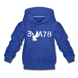 BRAVE in Stenciled Characters - Children's Hoodie - royal blue