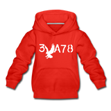 BRAVE in Stenciled Characters - Children's Hoodie - red